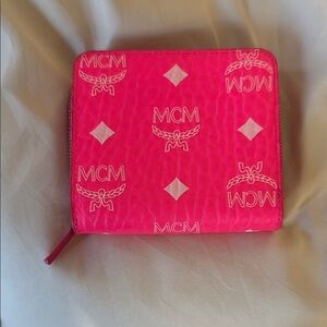 MCM Vibrant Pink Wallet